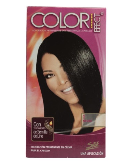 TINTE COLOR EFFECT SLIK  KIT 1 NEGRO