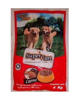 ALIMENTO P/PERRO SUPERCAN 4KG CARNE