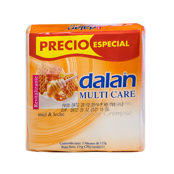 JABON DALAN 125GR X 3UND MIEL LECHE