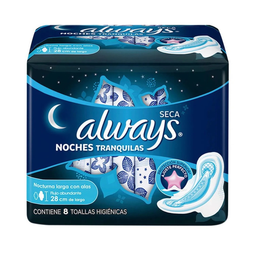 TOALLA SANIT ALWAYS 8UND ACTIV ULTRANOCT