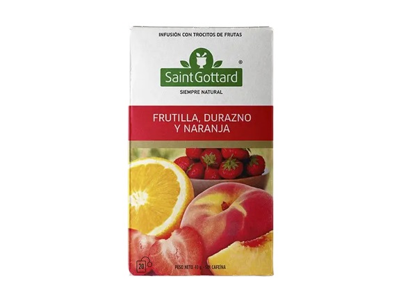 TE SAINTGOTTARD 40GR DURAZ FRUT NARANJA
