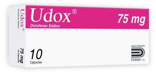 UDOX 75MG X 10CAP DICLOFENAC SOD DOLLDER