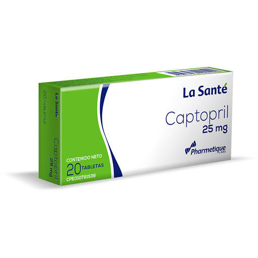 CAPTOPRIL 25MG X 20TAB LA SANTE