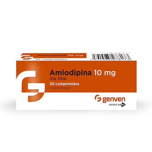 AMLODIPINA 10MG X 30COMPRIMIDOS GENVEN