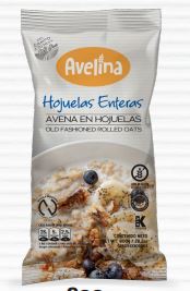 AVENA AVELINA 400GR HOJUELAS ENTERAS