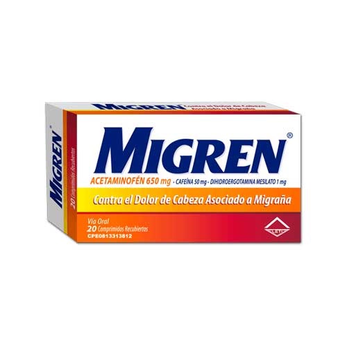 MIGREN 650/50/1MG X 20COMP LETI