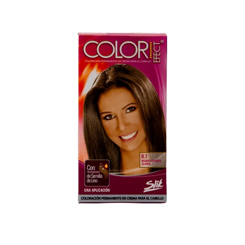 TINTE COLOR EFFECT SLIK KIT 8.1 RUBIO CENIZA CLAR