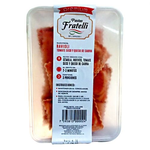RAVIOLIS FRATELLI 400GR CABR TOM