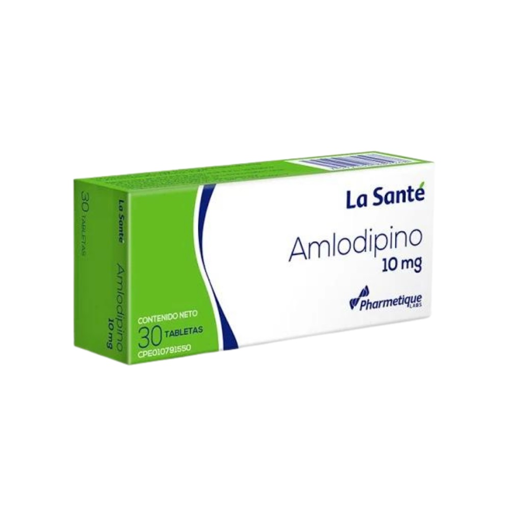 AMLODIPINO 10MG X 30TABLETAS LA SANTE