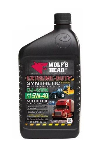 ACEITE SEMSINTETICO 15W40 WOLFS   1LT