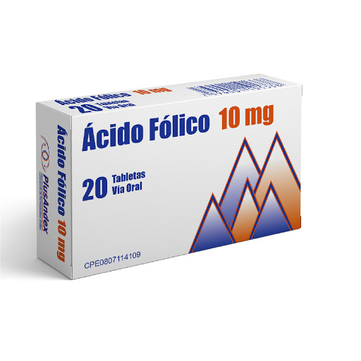 ACIDO FOLICO 10MG X 20TAB PLUSANDEX