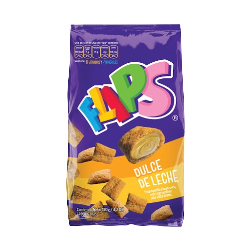 CEREAL FLIPS 120GR DULCE DE LECHE