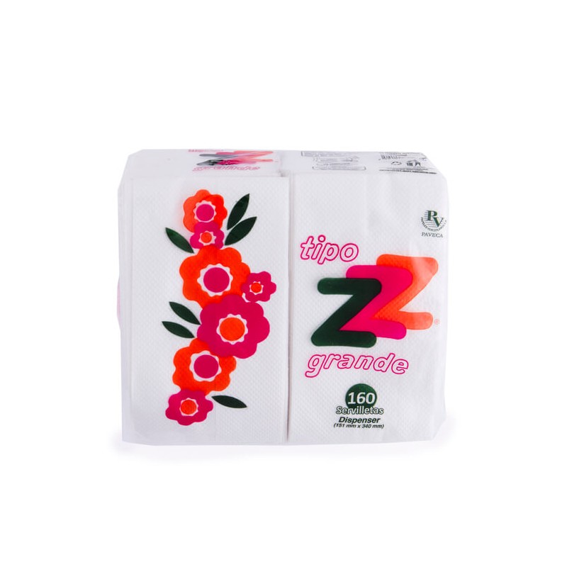 SERVILLETAS Z PAVECA 160 GRANDE