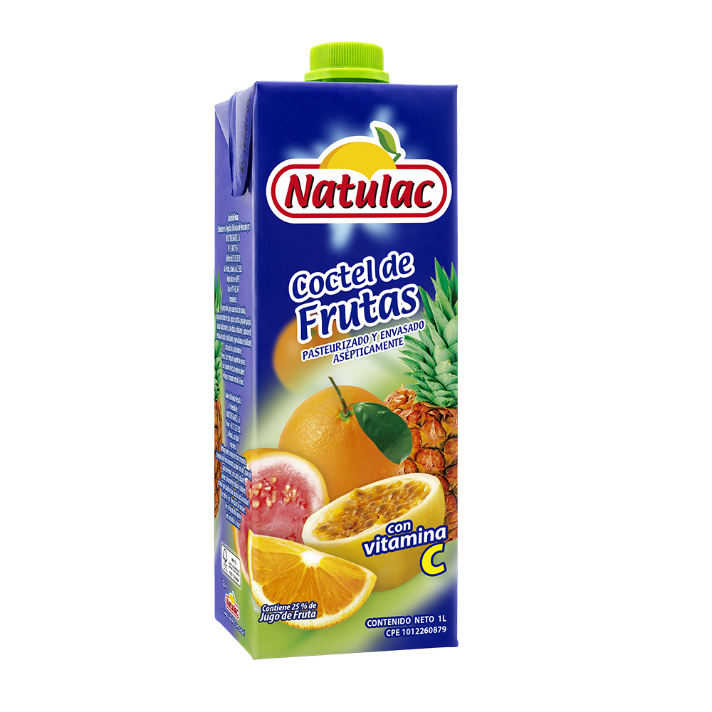 JUGO NATULAC 1L COCTEL DE FRUTAS UHT