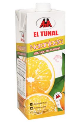 JUGO EL TUNAL 1LT NARANJADA 60% UHT