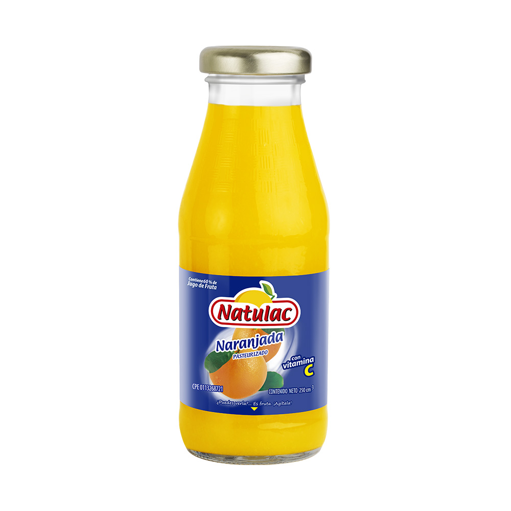 JUGO NATULAC 250ML NARANJADA BOTELLA