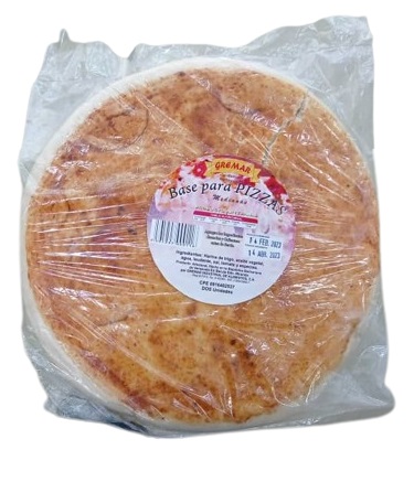 BASE GREMAR PARA PIZZA MEDIANA X 2 UND