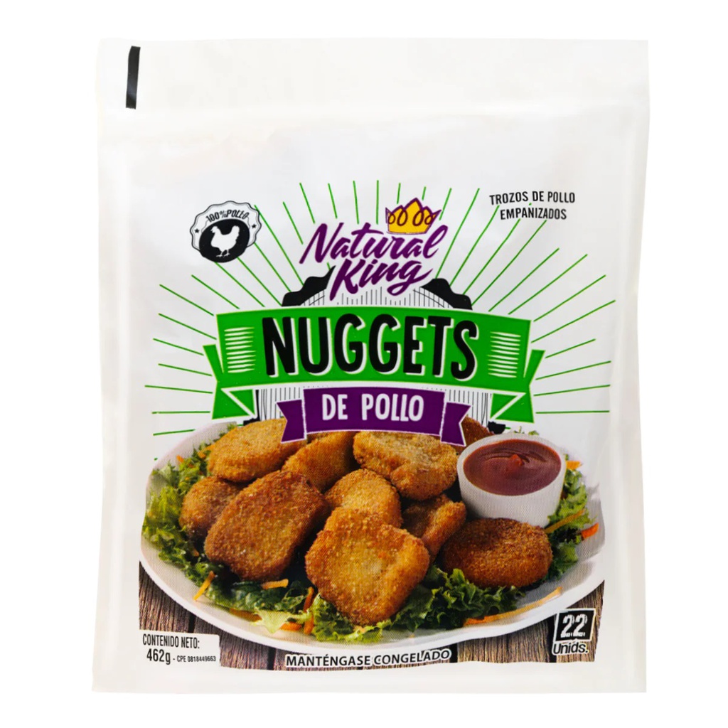 NUGGETS NATURAL KINGS DE POLLO 22X21GR