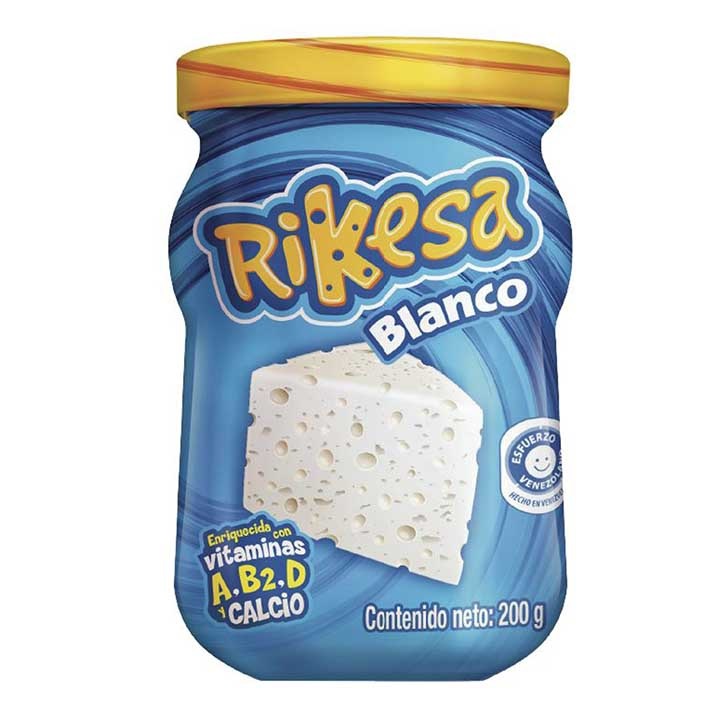 QUESO FUNDIDO RIKESA 200GR BLANCO