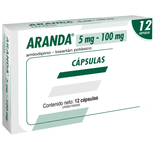 ARANDA 5MG-100MG X 12CAPSULAS FARMA