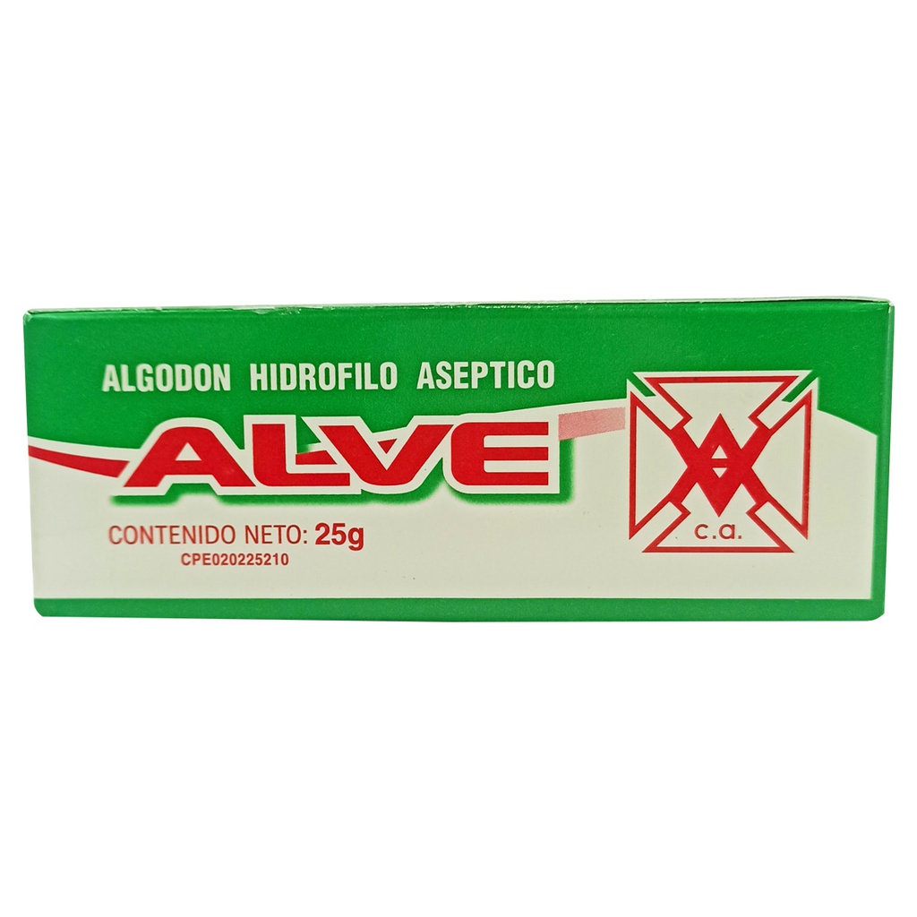 ALGODON ALVE 25GR ASEPTICO