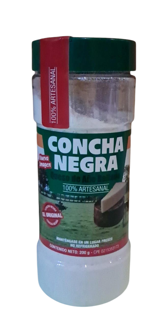 QUESO CONCHA NEGRA 200GR AÑO RALLADO