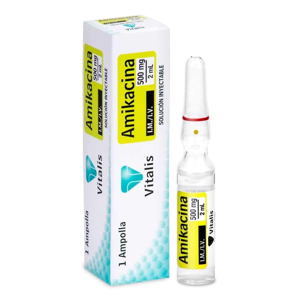 AMIKACINA 500MG/2ML IM/IV X 1AMP VITALIS