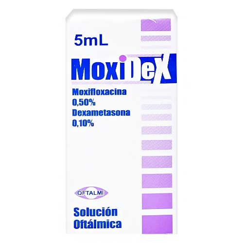 MOXIDEX SOLUC OFT 0,50%-0,10% X 5ML OFTALMI
