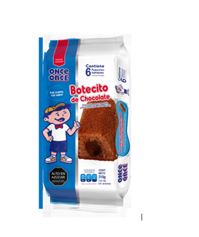 BOTECITO ONCE ONCE 6X210GR CHOCOLATE