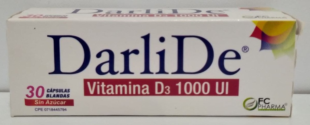 DARLIDE 1000 UI X 30TAB FC PHARMA