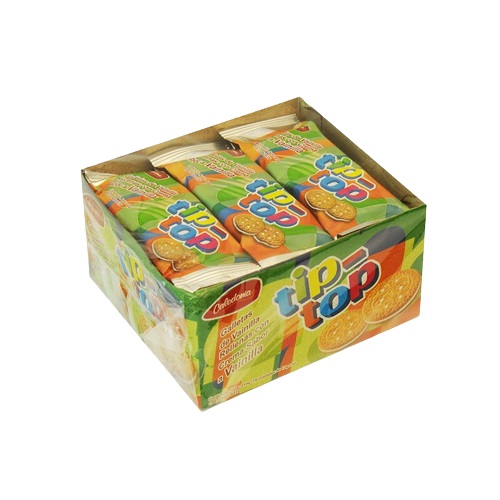 GALLETAS TIP TOP VAINILLA X18UND 12GRS