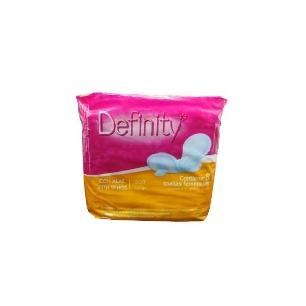 TOALLAS CLINICAS DEFINITY C/ALAS 8UND