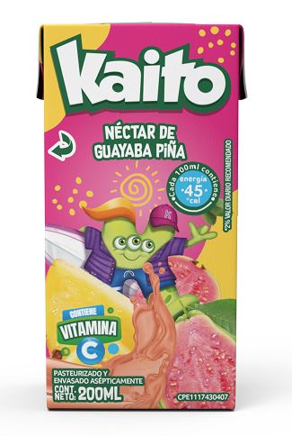 JUGO KAITO 200ML GUAYABA PIÑA TRIPACK