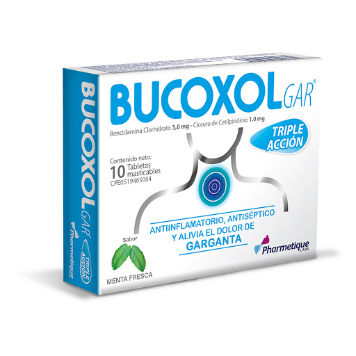 BUCOXOLGAR MENTA 3/1MG X10TAB LA SANTE
