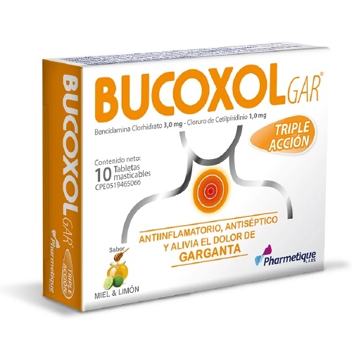 BUCOXOLGAR MIEL 3-1MG X10TAB LA SANTE
