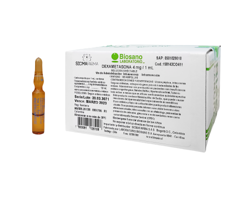 DEXAMETASONA 4MG/ML X 1AMP IM IV BIOSANO