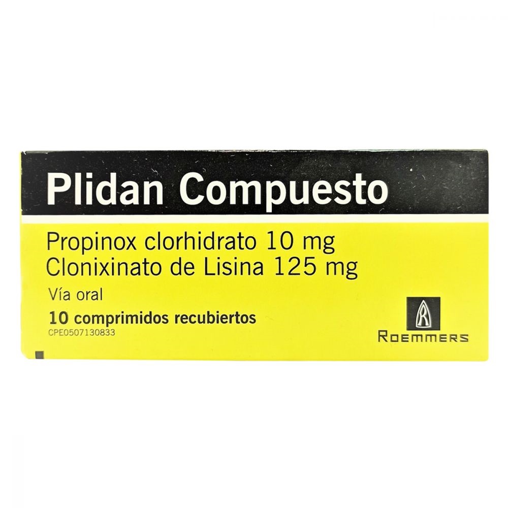 PLIDAN COMP 10MG 125MG X 10COMP MEGALABS