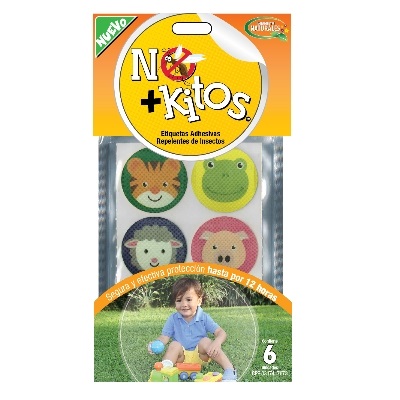 ETIQUETAS REPELENTES NO+KITOS 6UND