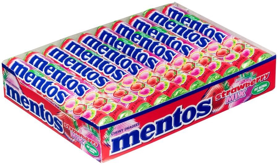 CARAMELOS MENTOS 12X354GR FRESA