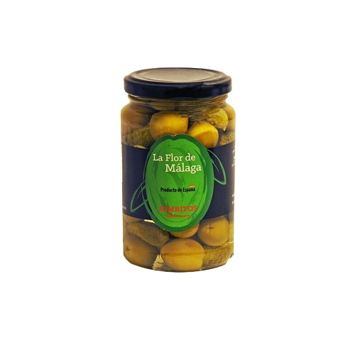 ACEITUNAS LA FLOR DE MALAGA 370GR VERDES 