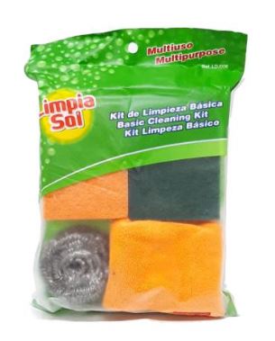 ESPONJAS LIMPIA SOL KIT LIMPIEZA BASICA