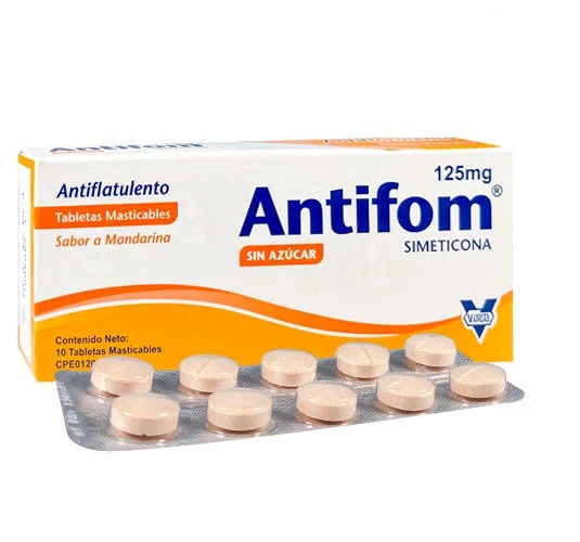 ANTIFOM 125MG X 10TABL MAST SIMETICONA VARGAS