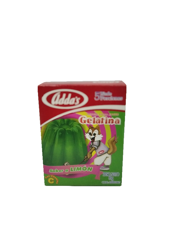 GELATINA ADDAS 85GR LIMON