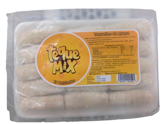 TEQUEÑOS TEQUE MIX 15 UND