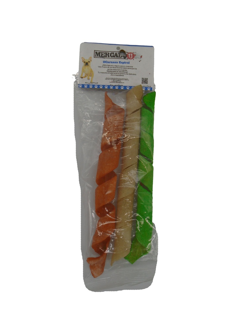 HUESO DE CARNAZA TIPO ESPIRAL MERCADOU 3UND
