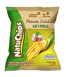 PLATANITO NATUCHIPS  AJO Y PEREJIL 75 GR