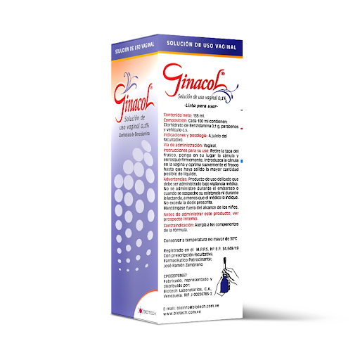 GINACOL X 15ML SOL USO VAG BIOTECH
