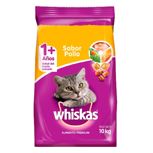 ALIMENTO P/GATOS WHISKAS 10KG POLLO