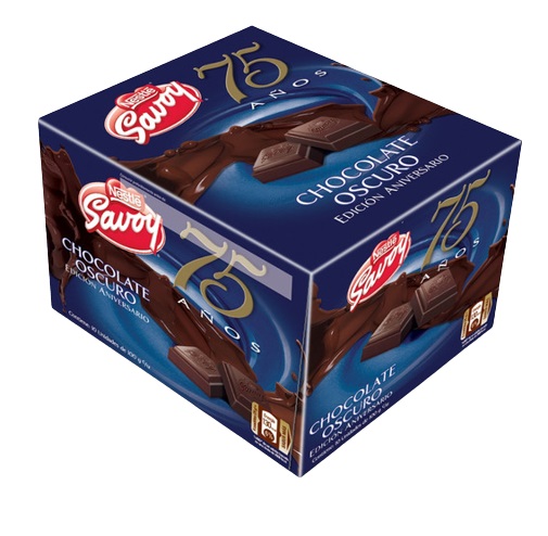CHOCO 75 ANIV 100GR X10UND OSCURO 