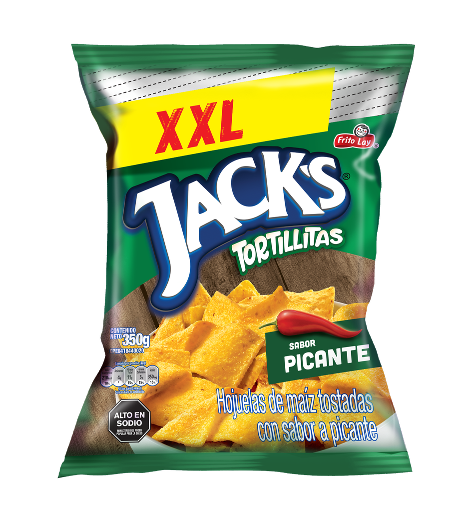 TORTILLAS JACKS QUESO XXL 350GR